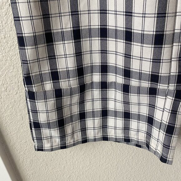 Princess Polly High Waisted Wide Leg Pants Black and White Plaid - Picture 4 of 8